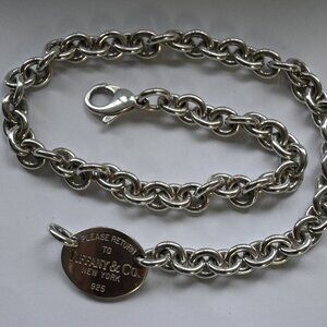 Authentic Tiffany & Co. Return to Tiffany Sterling Silver Necklace – 15”
